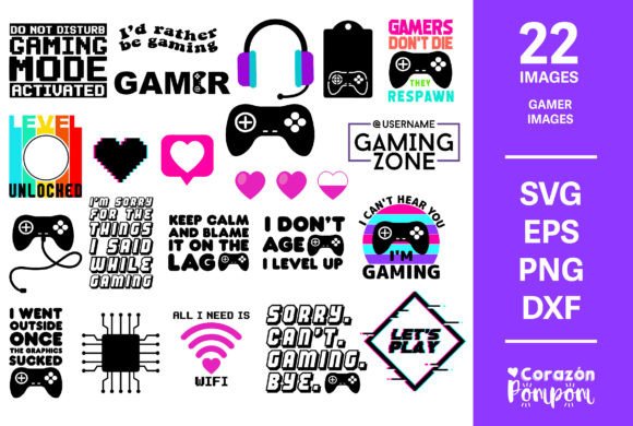 Download Gamer SVG Bundle - Gamer svg Collection