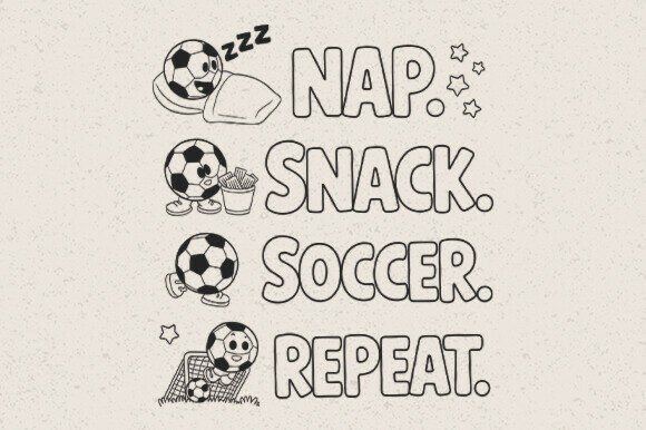 Download Nap Snack Soccer Repeat Kids SVG - Snack Collection